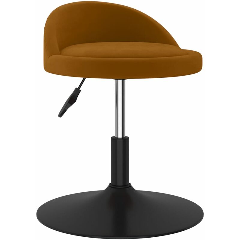 

Taburete de cocina de terciopelo marrón - Marrón - Vidaxl