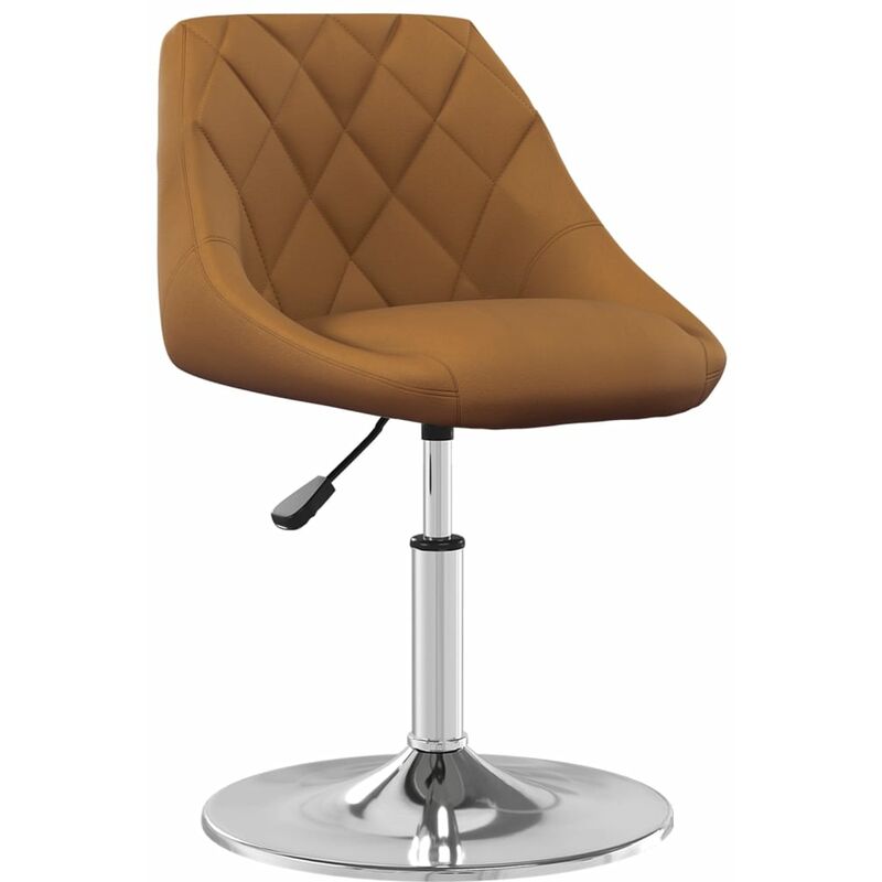 

vidaXL Taburete de cocina de terciopelo marrón - Marrón