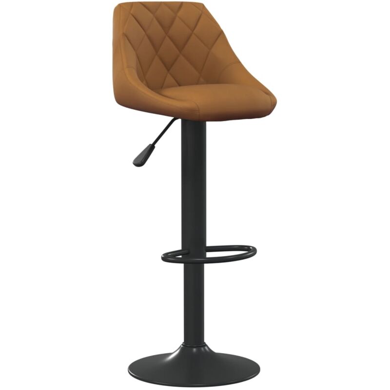 

Taburete de cocina de terciopelo marrón - Marrón - Vidaxl