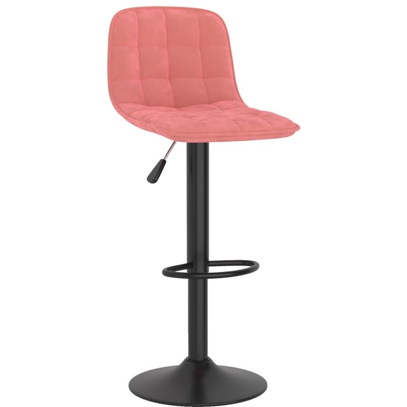 

Vidaxl - Taburete de cocina de terciopelo rosa - Rosa