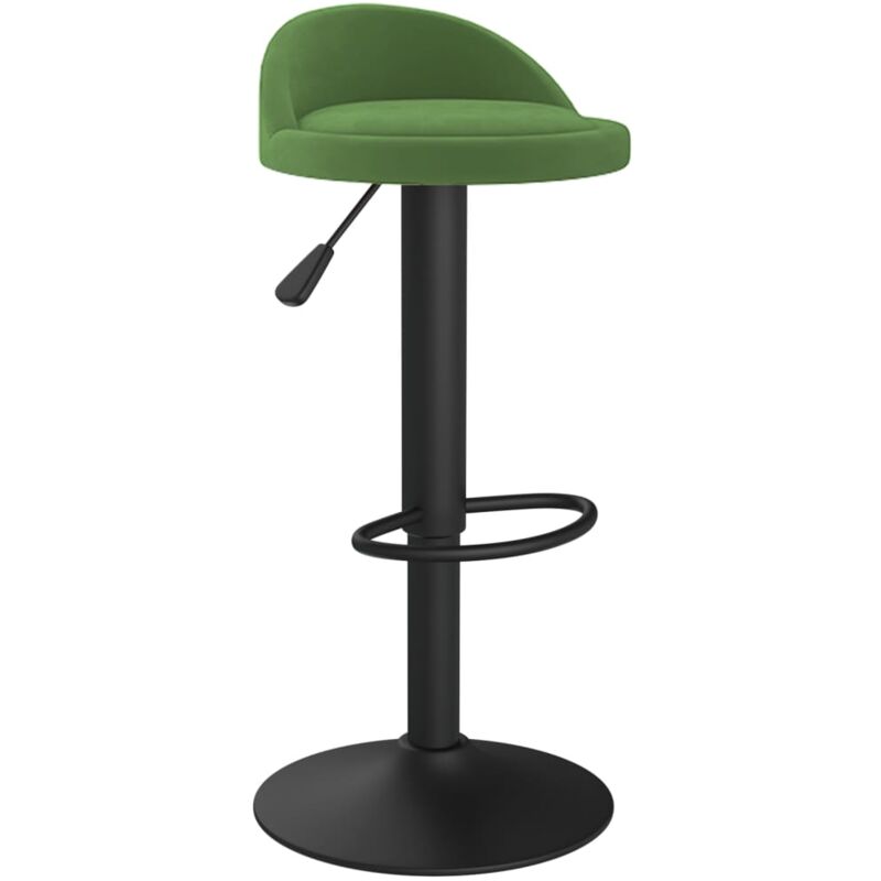 

Taburete de cocina de terciopelo verde oscuro - Verde - Vidaxl
