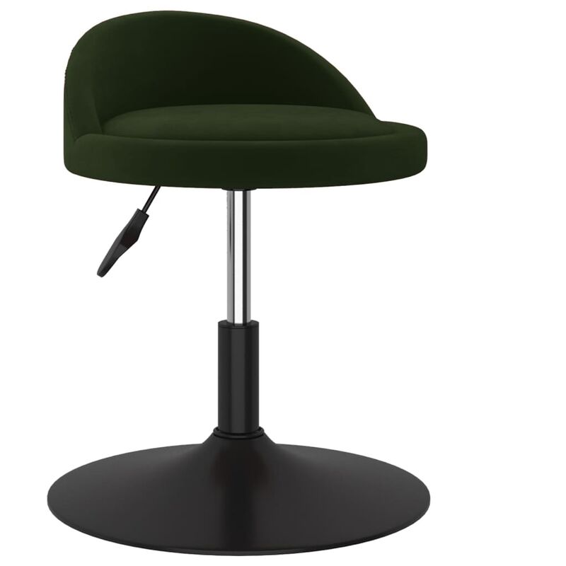 

Taburete de cocina de terciopelo verde oscuro - Verde - Vidaxl