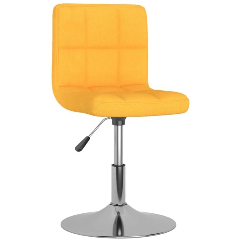 

vidaXL Taburete de cocina giratorio de tela amarillo - Amarillo