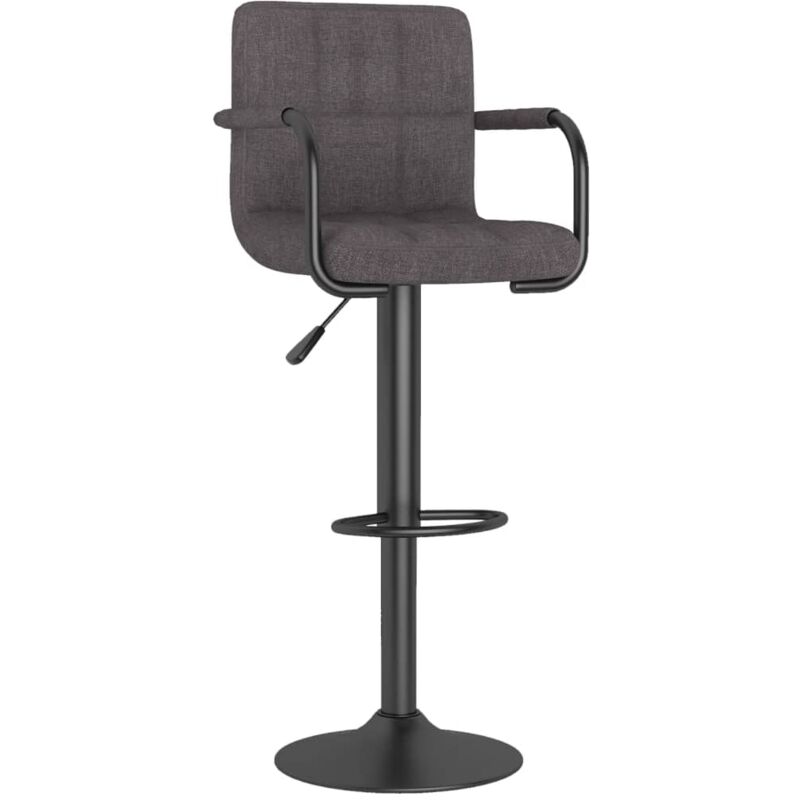 

vidaXL Taburete de cocina de tela gris topo - Gris Topo