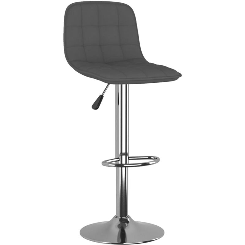 

Taburete de cocina tela gris oscuro - Gris - Vidaxl