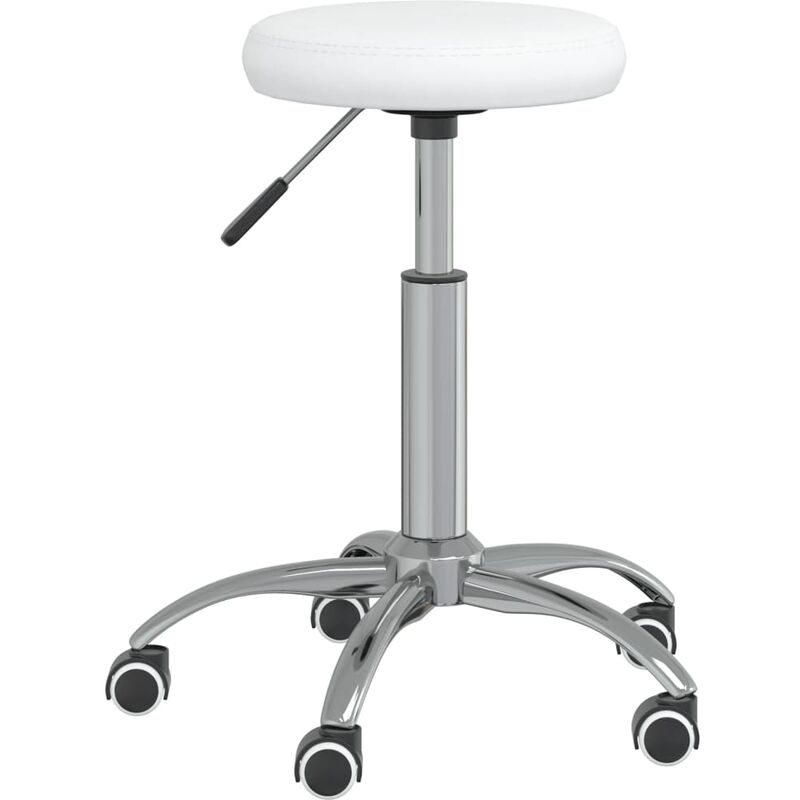 

Taburete de masaje cuero sintético blanco - Blanco - Vidaxl