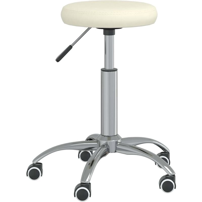 

vidaXL Taburete de masaje cuero sintético color crema - Crema