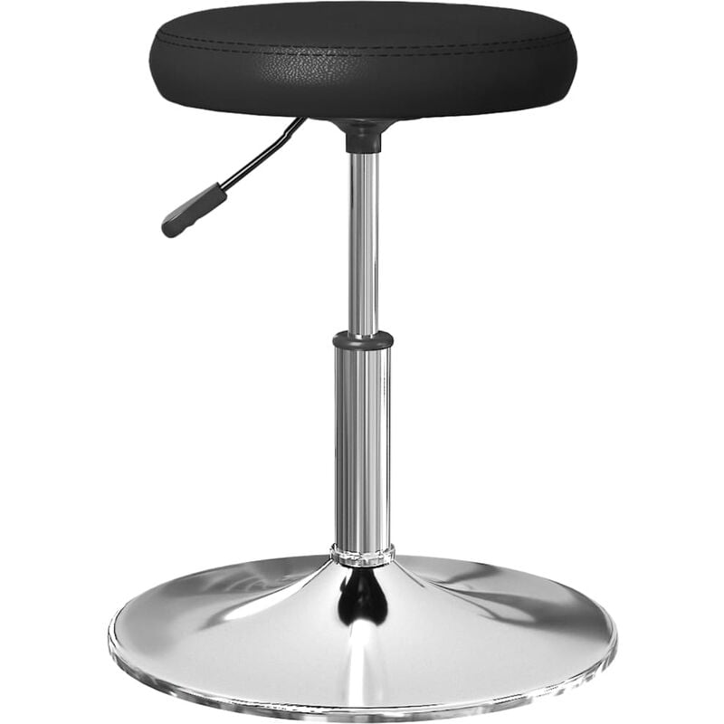 

Taburete de masaje cuero sintético negro - Negro - Vidaxl