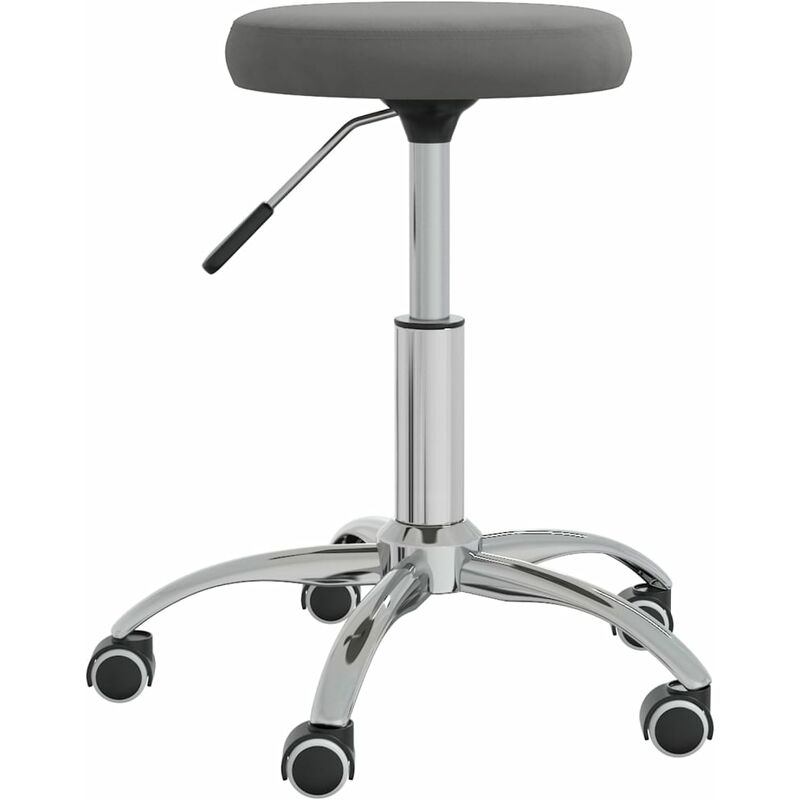 

vidaXL Taburete de masaje terciopelo gris oscuro - Gris