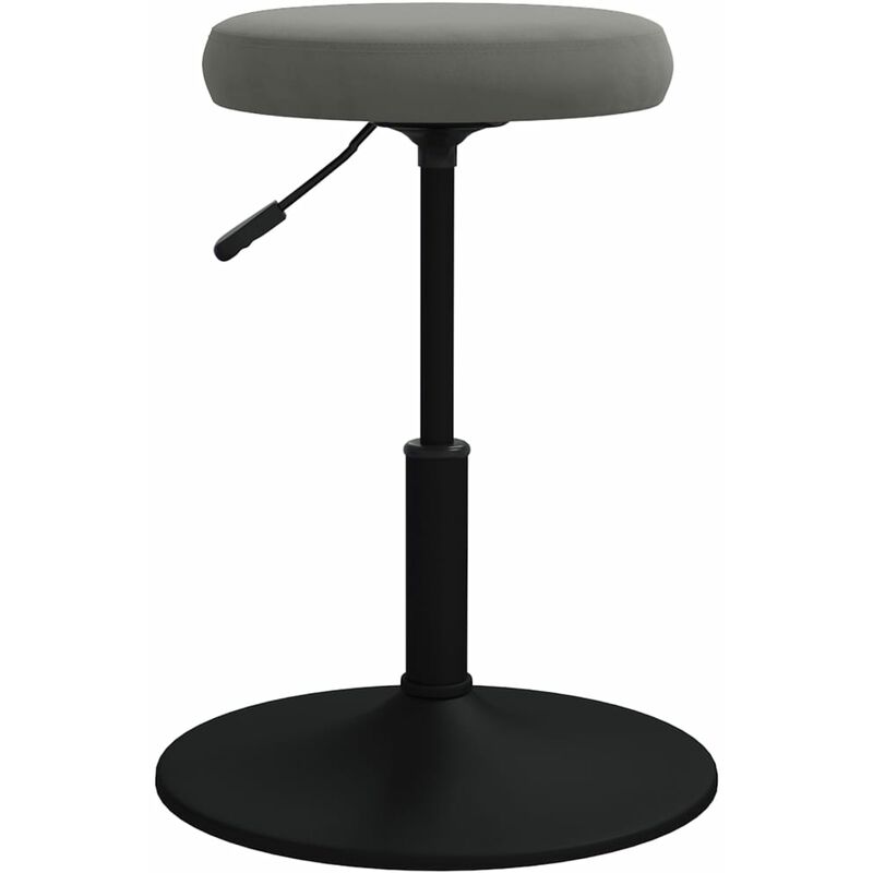 

Taburete de masaje terciopelo gris oscuro - Gris - Vidaxl