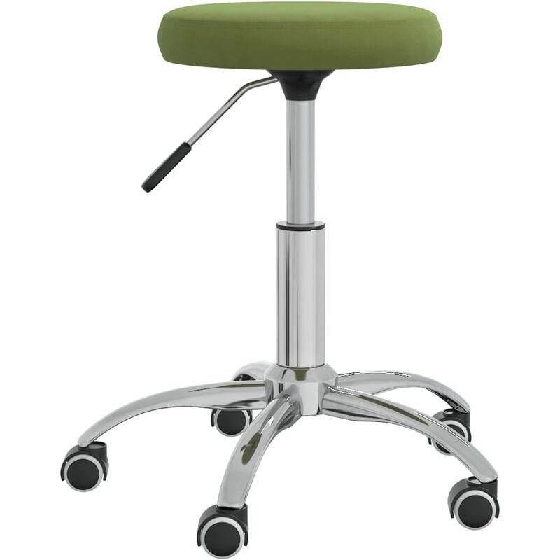 

Taburete de masaje terciopelo verde claro - Verde - Vidaxl