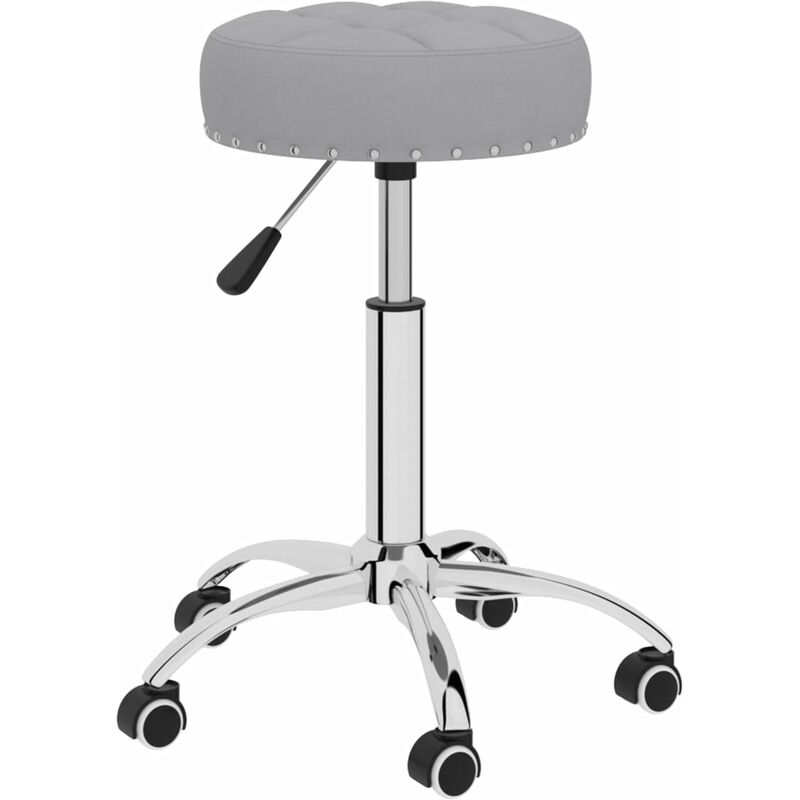 

vidaXL Taburete de masajes tela gris - Gris