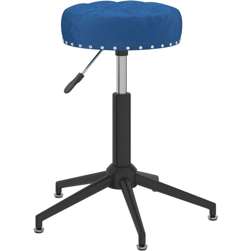 

vidaXL Taburete de masajes terciopelo azul - Azul