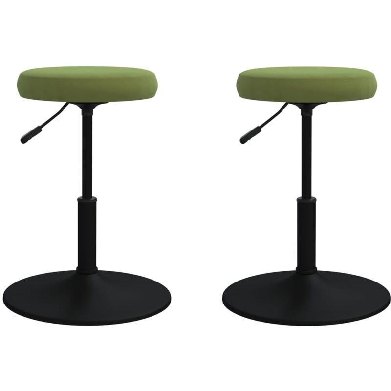 

Sillas de comedor 2 unidades de terciopelo verde claro - Verde - Vidaxl