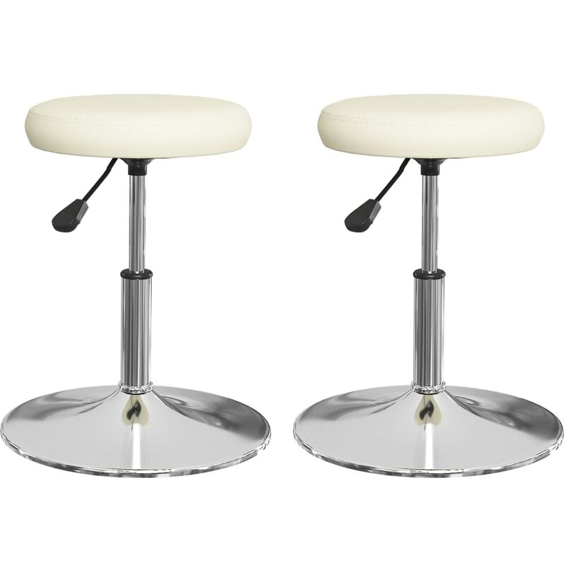 

Vidaxl - Sillas de comedor 2 unidades cuero sintético color crema - Crema