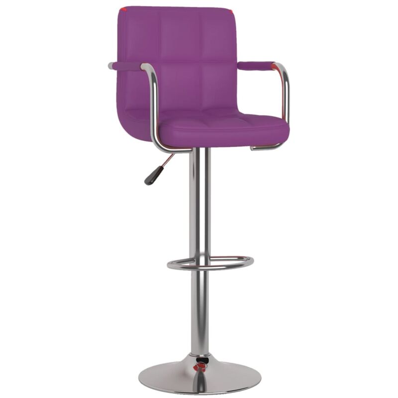 

vidaXL Taburetes de cocina de cuero sintético morado - Púrpura