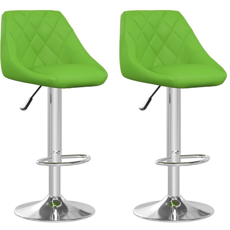 

Taburetes de cocina 2 unidades cuero sintético verde - Verde - Vidaxl