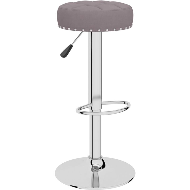 

vidaXL Taburete de cocina de tela gris taupé - Gris Topo
