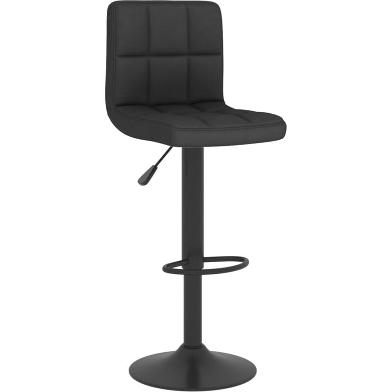

Taburete de cocina de tela negro - Negro - Vidaxl