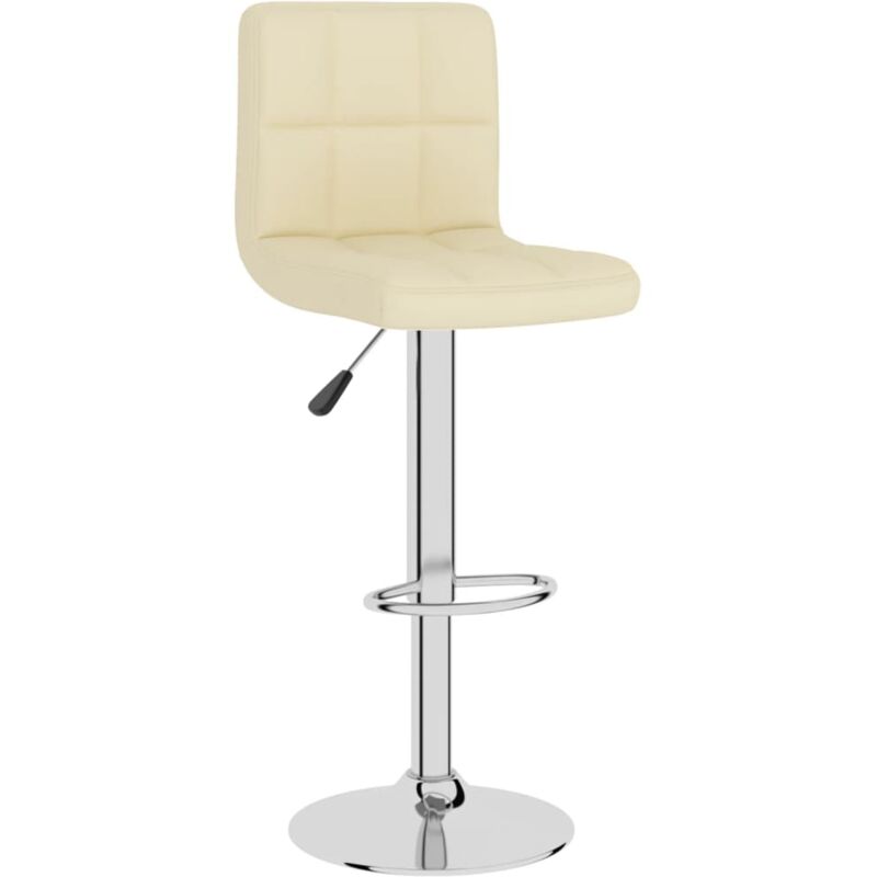 

vidaXL Taburete de cocina de tela color crema - Crema
