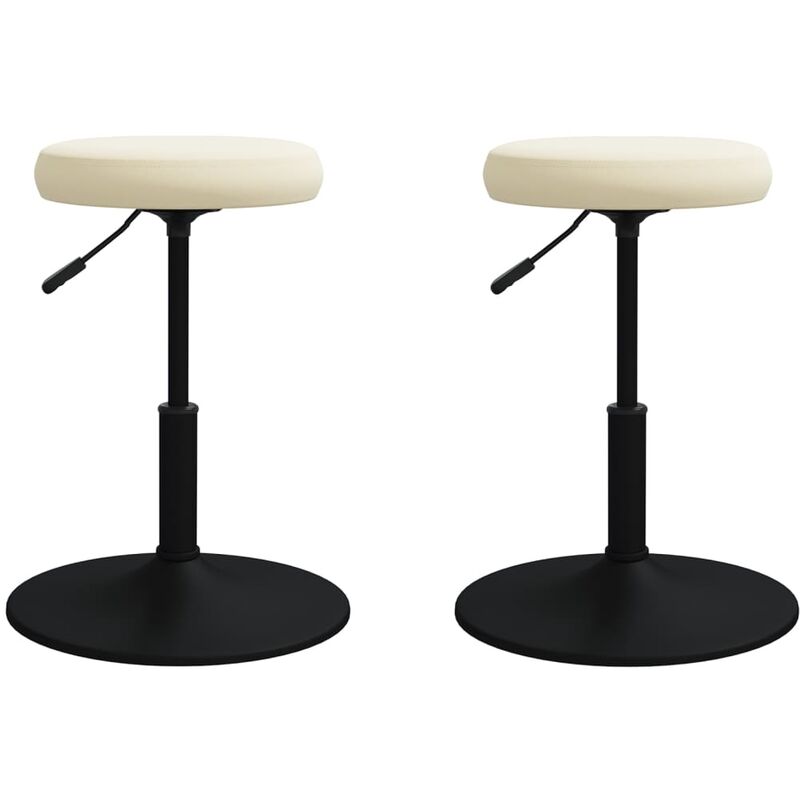 

Vidaxl - Sillas de comedor 2 unidades terciopelo crema - Crema