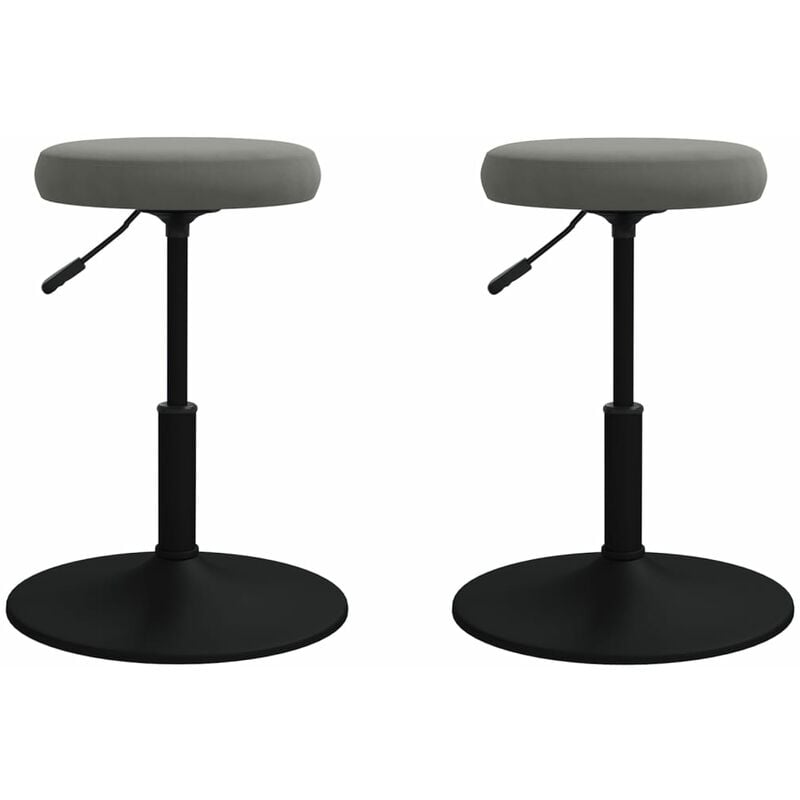 

Vidaxl - Sillas de comedor 2 unidades terciopelo gris oscuro - Gris