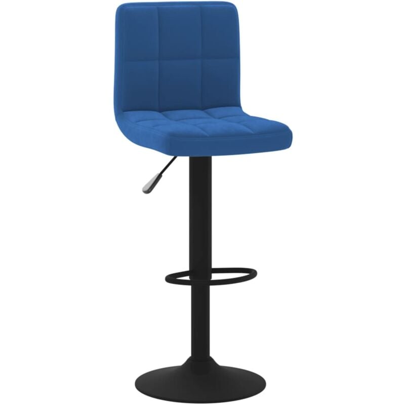 

Taburete de cocina de terciopelo azul - Azul - Vidaxl