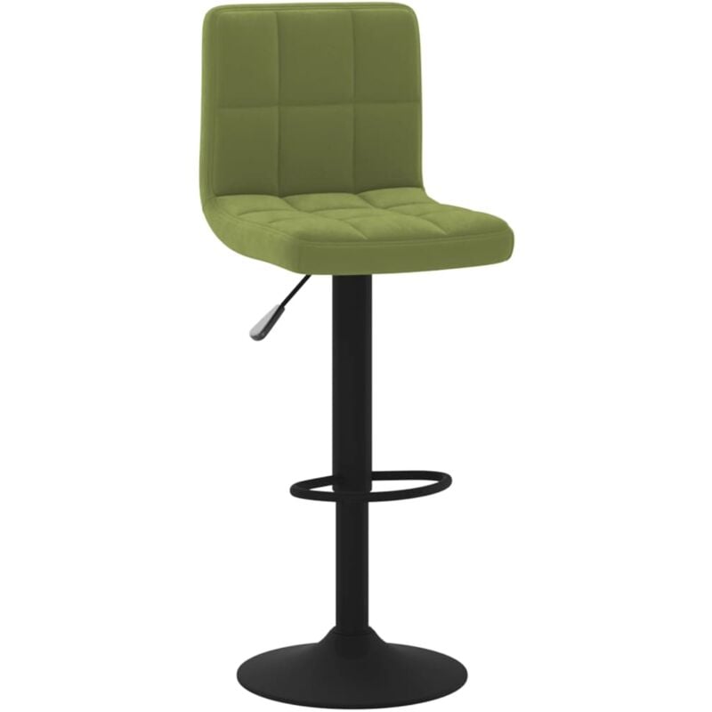 

vidaXL Taburete de cocina de terciopelo verde claro - Verde