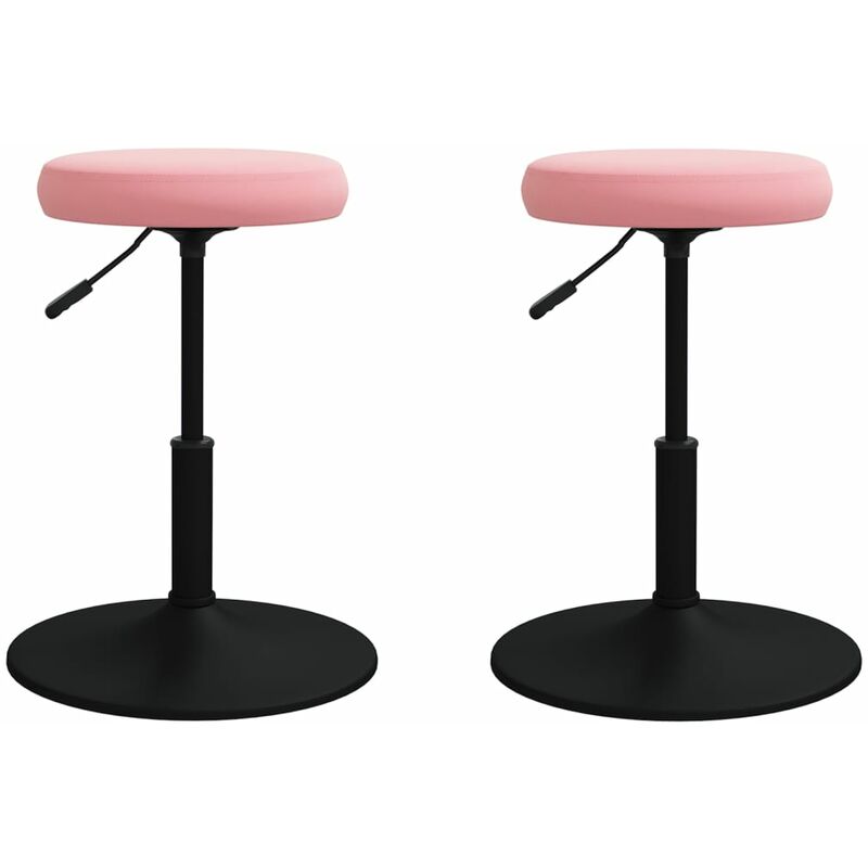 

Vidaxl - Sillas de comedor 2 unidades de terciopelo rosa - Rosa