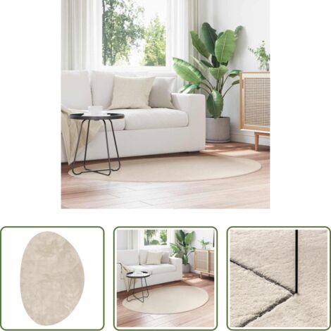 vidaXL Tappeti antiscivolo -  Tappeti per area HUARTE Beige 120 x 170 cm Poliestere