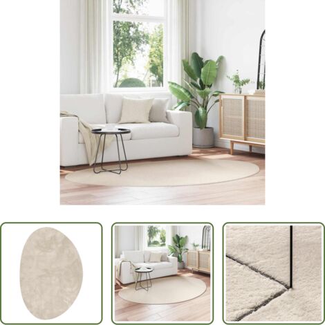 vidaXL Tappeti antiscivolo -  Tappeti per area HUARTE Beige 160 x 230 cm Poliestere