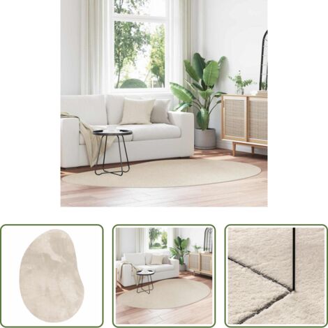 vidaXL Tappeti antiscivolo -  Tappeti per area HUARTE Beige 160 x 230 cm Poliestere