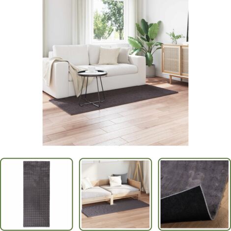vidaXL Tappeti per corridoi -  Tappeti per area SIROLO Antracite 150 x 80 cm Poliestere