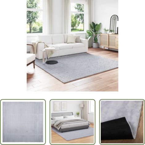 vidaXL Tappeti per salotto -  Tappeti per area Quadrato SIROLO Grigio 240 x 240 cm Poliestere