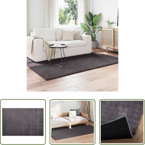 vidaXL Tappeti per salotto -  Tappeti per area SIROLO Antracite 200 x 140 cm Poliestere