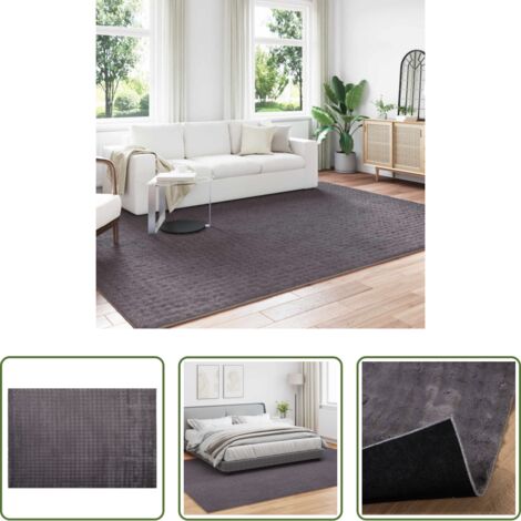 vidaXL Tappeti per salotto -  Tappeti per area SIROLO Antracite 280 x 200 cm Poliestere