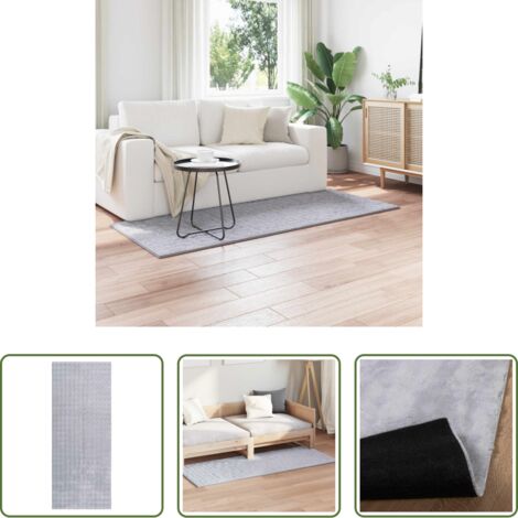 vidaXL Tappeti per salotto -  Tappeti per area SIROLO Grigio 200 x 80 cm Poliestere