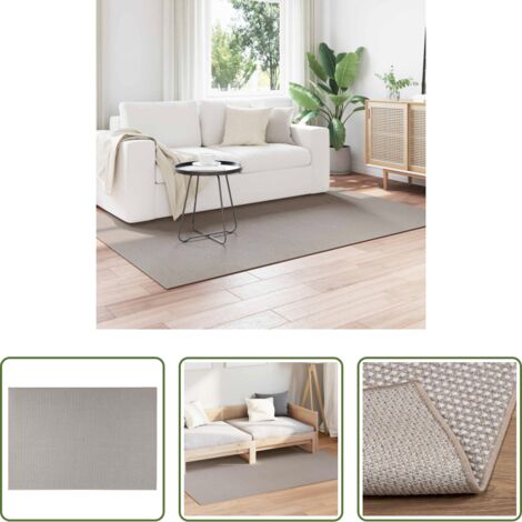 vidaXL Tappeti per soggiorno -  Tappeti per area LUGO Crema e Taupe 200 x 140 cm Poliestere