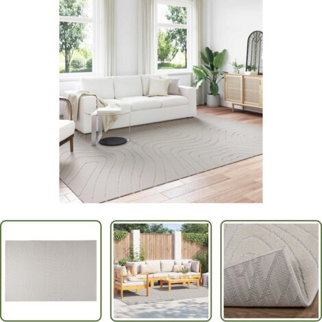 vidaXL Tappeti per soggiorno -  Tappeti per area PALMERAS Crema 340 x 240 cm Poliestere