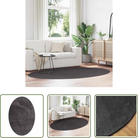 vidaXL Tappeti pieghevoli -  Tappeti per area HUARTE Antracite 160 x 230 cm 100% Poliestere