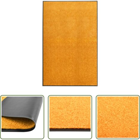 vidaXL Tappetino antiscivolo -  Zerbino Lavabile Arancione 120x180 cm