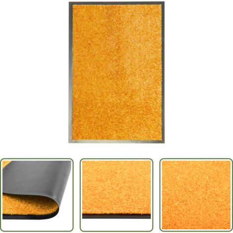 vidaXL Tappetino antiscivolo -  Zerbino Lavabile Arancione 40x60 cm