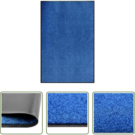 vidaXL Tappetino antiscivolo -  Zerbino Lavabile Blu 120x180 cm
