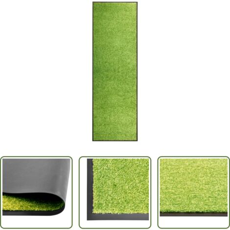 vidaXL Tappetino antiscivolo -  Zerbino Lavabile Verde 60x180 cm