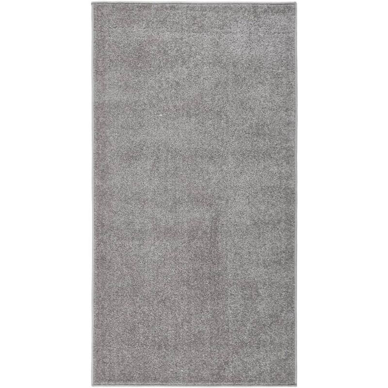 Vidaxl - Tappeto a Pelo Corto 80x150 cm Grigio 81677