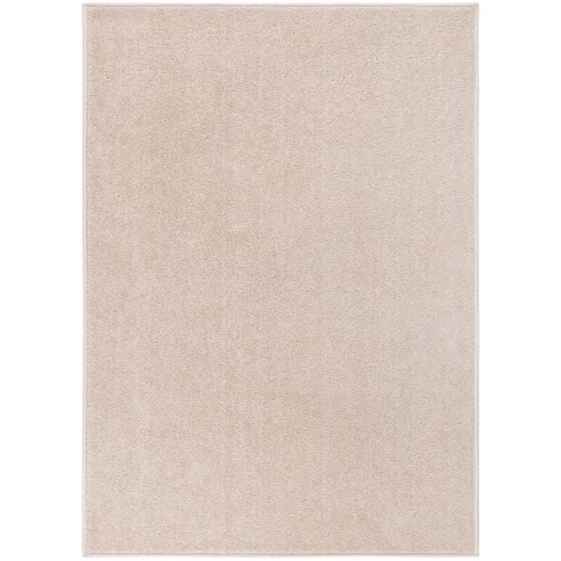 Vidaxl - Tappeto a Pelo Corto 140x200 cm Beige Scuro 628137