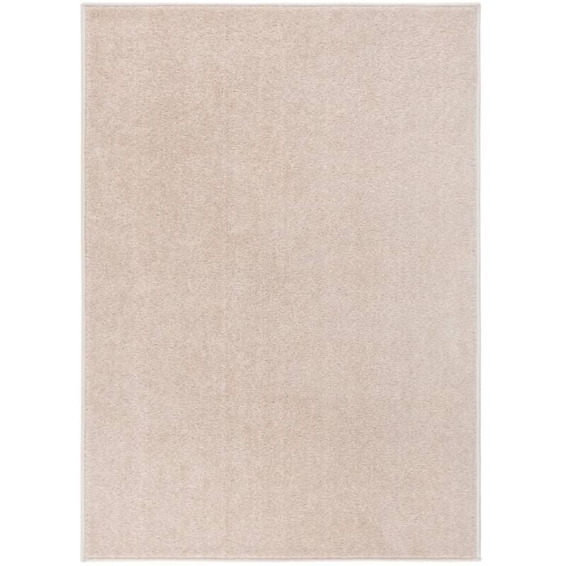 Vidaxl - Tappeto a Pelo Corto 120x170 cm Beige Scuro 870095