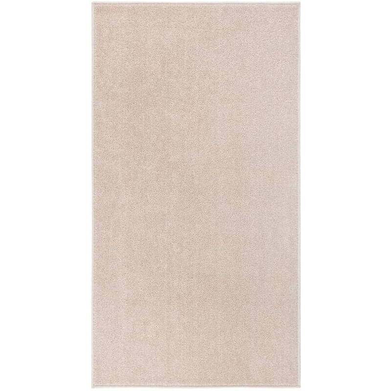 Vidaxl - Tappeto a Pelo Corto 80x150 cm Beige Scuro Beige