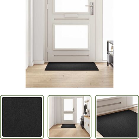 vidaXL Tappeto antiscivolo -  Runner in Moquette Antracite 100 x 100 cm 100% Polipropilene