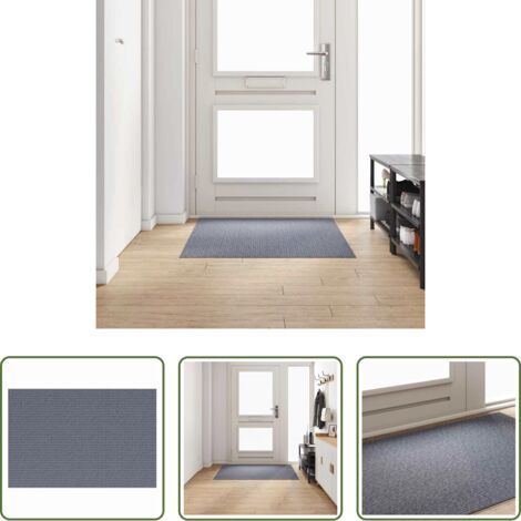 vidaXL Tappeto antiscivolo -  Runner in Moquette Grigio chiaro 100 x 150 cm Tessuto